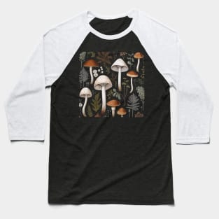 Minimalist Magic Mushroom Baseball T-Shirt